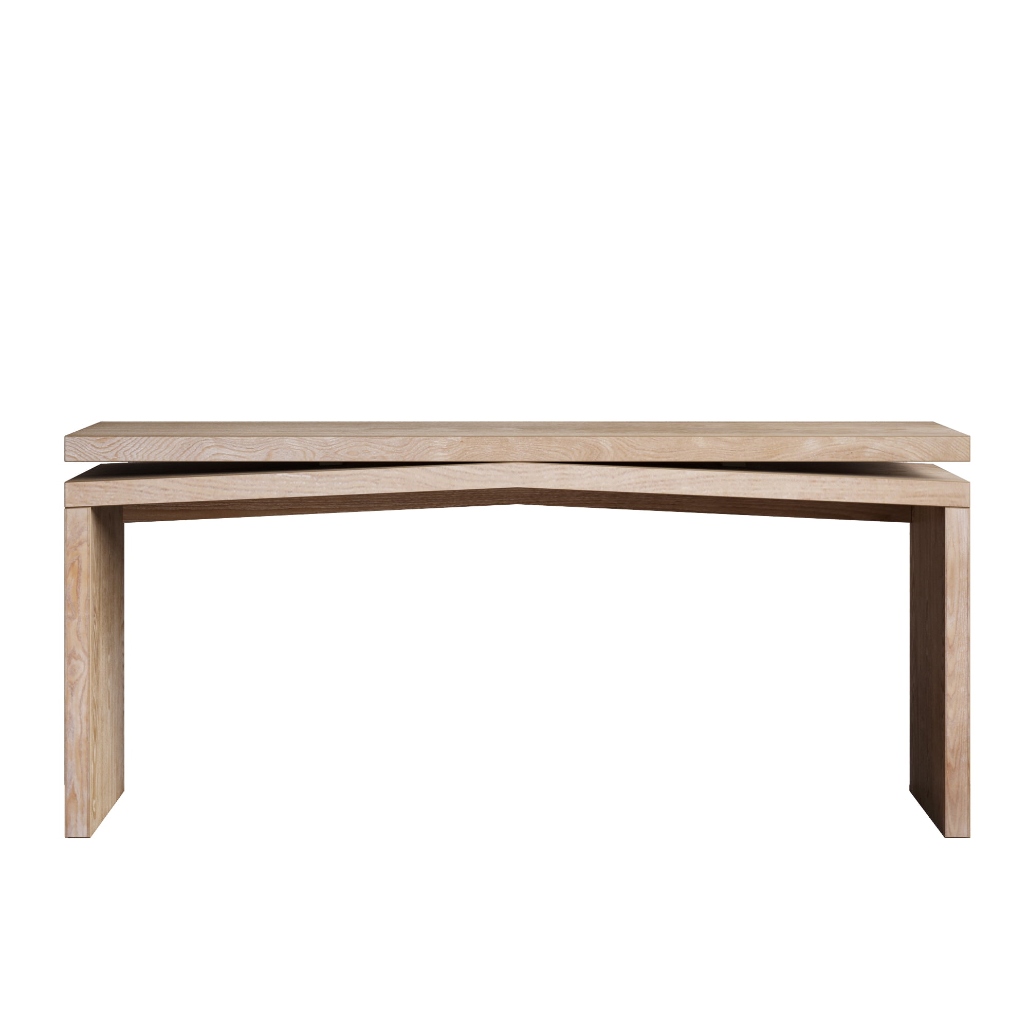 Garitin Console Table and Rustic Entryway Sofa Table 64.96 Inch, Farmhouse Hallway Accent Table with Sled Base for Living Room, Antique Natural