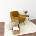 thumbnail image 4 of Pemberly Row Mid-Century Tight Back Velvet Upholstered Armchair in gold, 4 of 8