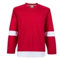 thumbnail image 4 of Camisetas de práctica del equipo de la Liga Nacional de Hockey en blanco de la serie H900: tela de poliéster transpirable gruesa de alta calidad - Junior y Senior, 4 of 5