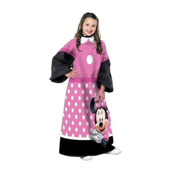 Minnie Mouse "Dots" Youth Comfy Throw Blanket with Sleeves