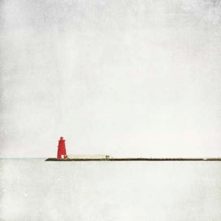 Posterazzi Meet Me at the Red Lighthouse Canvas Art - Margaret Morrissey (24 x 24)