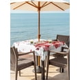 thumbnail image 2 of Outdoor Tablecloth with Umbrella Hole and Zipper, Valentine's Day Square Table Cloth 60x60 Inch Waterproof Tablecloth, Eucalyptus Leaves Coffee Gifts Picnic Table Cover for Patio Camping, 2 of 7
