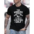 thumbnail image 1 of Estampado de golf Voices, camisetas de cuello redondo Niche para hombre, camisetas casuales y cómodas para hombre, camisetas de verano, camisetas de ocio, 1 of 8