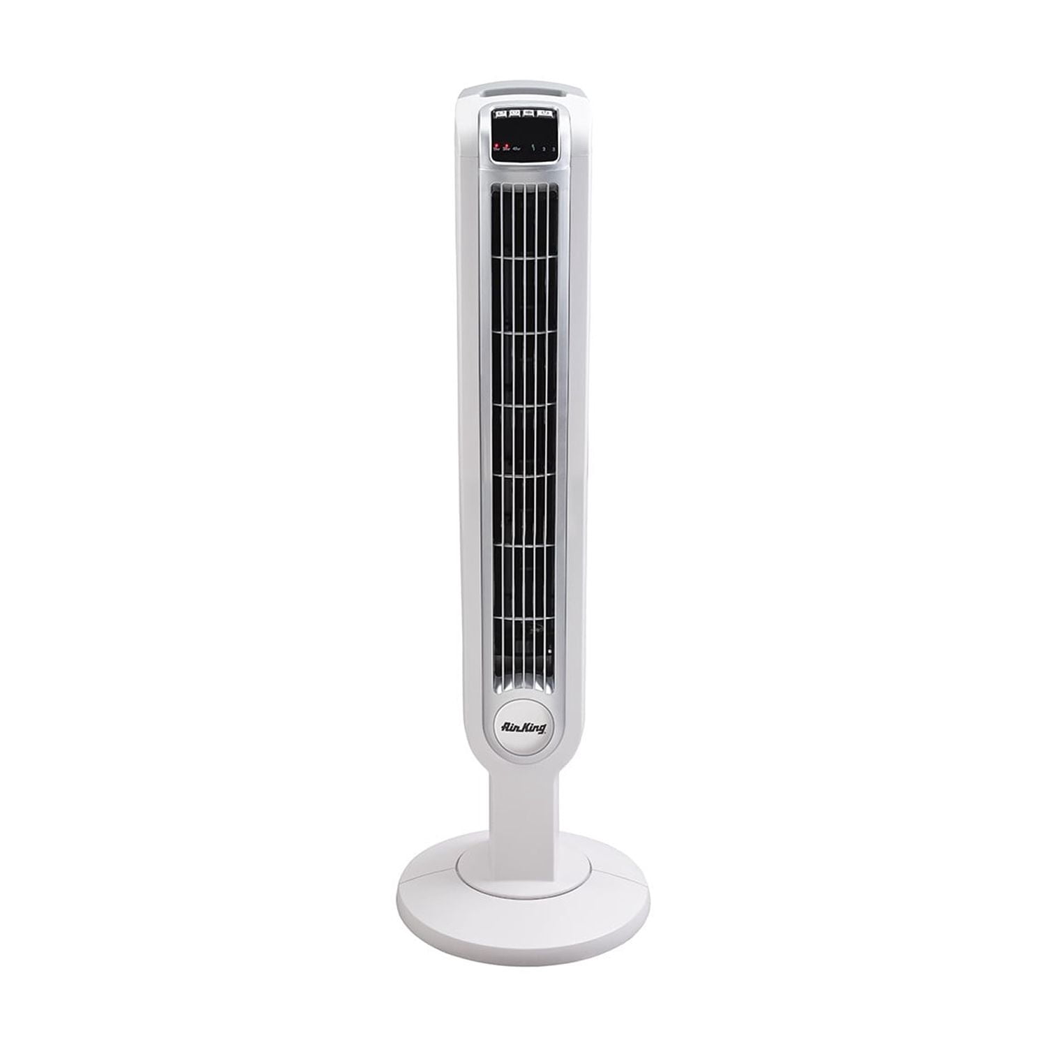 Air King 36" 3-Speed Oscillating Remote Control Tower Fan with Grounded 3-Prong Plug, White 9210