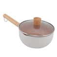 thumbnail image 2 of Milk Pot, Even Heating Small Saucepan Healthy Stick Proof Multi Functional Easy Cleaning  For Induction Stove White,Blue, 2 of 8