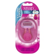 Gillette Venus Snap Cosmo Pink with Extra Smooth Womens On-the-Go Razor, 1 Handle & 1 Refill