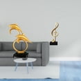 thumbnail image 2 of Figura de delfín realista con nota musical, escultura de resina moderna, adorno de escritorio coleccionable creativo para el hogar, la oficina, la ent, 2 of 8