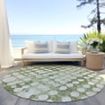 thumbnail image 6 of Addison Rugs Chantille Indoor/Outdoor Transitional Circles Aloe Washable Round Rug, 8' x 8', 6 of 6