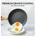 thumbnail image 5 of Koch Systeme CS 8 Inch Black Frying Pan Nonstick, Ultra Non Stick Pan with Bakelite Handle, Marble Coating Frying Pan, Compatible for all Stoves, 5 of 5