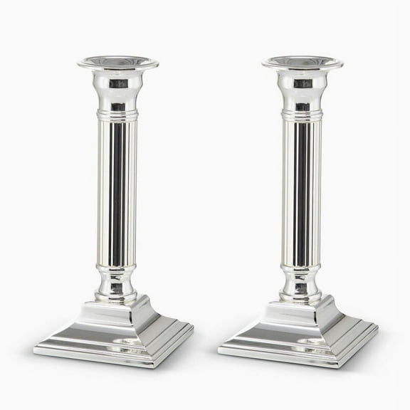 Hazorfim LINES CANDLESTICKS PLATED