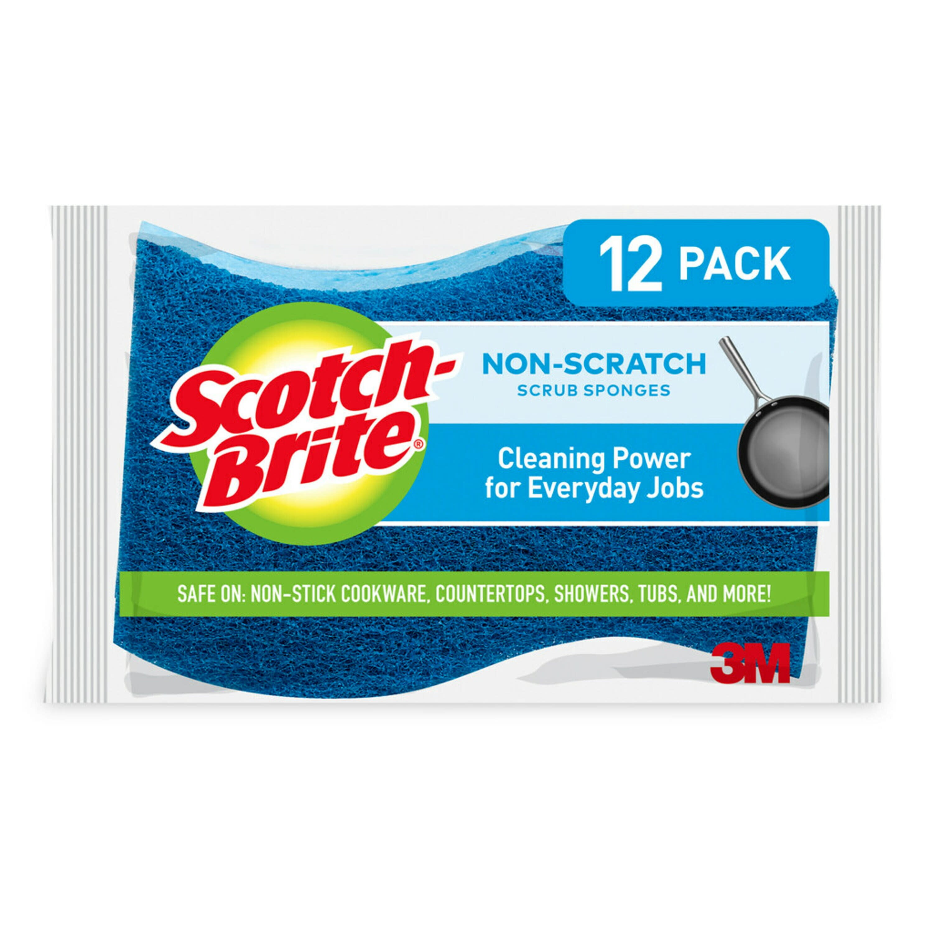 Scotch-Brite Non-Scratch Scrub Sponges, 12 Sponges - Walmart.com