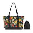 thumbnail image 7 of FORMRS Laptop Tote Bag for Women with 15.6" Computer Compartments Handbag, Vibrant Flowers, 7 of 7