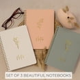 thumbnail image 2 of Juego de cuadernos en espiral ZICOTO Aesthetic para mujer, paquete de 3 unidades, 8 x 6 pulgadas, 2 of 9