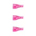 thumbnail image 4 of Jumpingount Moda Correr Diadema Ajustable Tie Dye Yoga Lazos para el cabello Secado rápido Atlético Karate Regalos para tenis Baloncesto Fushcia Type1 NO1, 4 of 6