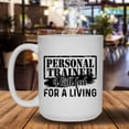 thumbnail image 2 of Personal Trainer Kill Fat Coffee Mug, Cold Brew Coffee Mug 15 oz, 2 of 3