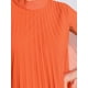 thumbnail image 5 of VESTIDOS DE CHIFFON INSPIRADORES CHIC PARA MUJERES, CON MANGA DE CAPA SUELTA Y FLUIDA, VESTIDO PLEATADO XL NARANJA, 5 of 6