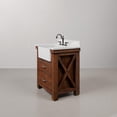 thumbnail image 4 of Water Creation Paisley 30"W Wood Single Bathroom Vanity in Brown and White, 4 of 10