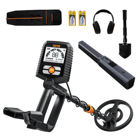 Metal Detector for All Ages: Waterproof Design for Gold Hunting, Reliable Anti-Interference Technology, Clear LCD Screen, Multiple Modes, IP68 Coiled Head