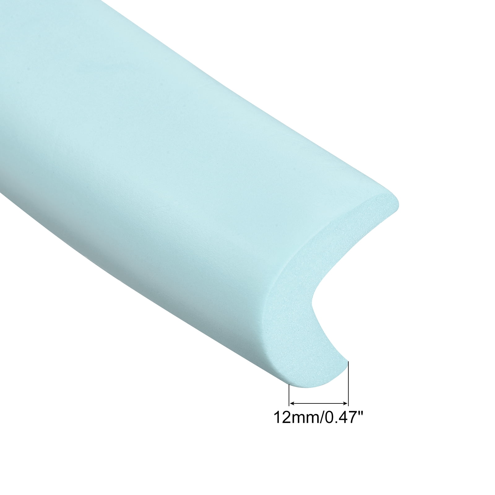Uxcell Corner Guards Protectors 6.56ft(2M), Pack Foam Bumper L Shape, Light Blue