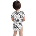 thumbnail image 5 of Daiia Hand Drawn Snake Printed Unisex-Baby Short Sleeve Onesies Bodysuits Baby Climbing Clothes Soft and Comfortable Romper with Expandable Shoulder Design-6 Months, 5 of 8