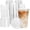 20 oz, variant on 120 Pack 24 oz Clear Plastic Cups with and Straws,Sturdy Safe Iced Coffee Cups,Disposable Smoothie Cups for Cold Drinks,Iced Coffee Cups with