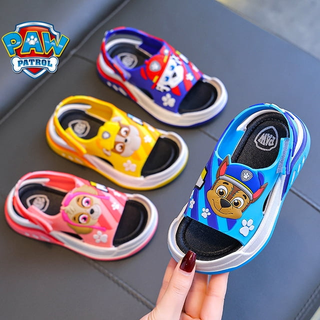Zapatillas de la patrulla canina para niños, sandalias de dibujos animados, Chase Skye Marshall, zapatos encantadores con agujeros para exteriores, antideslizantes, regalos para niños