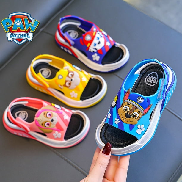 Zapatillas de la patrulla canina para niños, sandalias de dibujos animados, Chase Skye Marshall, zapatos encantadores con agujeros para exteriores, antideslizantes, regalos para niños2452
