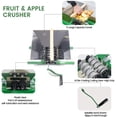 thumbnail image 5 of Clearance! Fruit and Apple Crusher - 7L Manual Juicer Grinder,Portable Fruit Scratter Pulper for Wine and Cider Pressing(Stainless Steel,1.8 Gallon,Green), 5 of 7