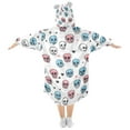 thumbnail image 2 of joogoo Blanket Hoodie for Cartoon Skull Oversize Sweatshirt 3-14 YR L, 2 of 7