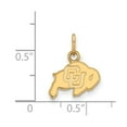 thumbnail image 2 of Real 10kt Yellow Goldy LogoArt University of Colorado XS Pendant; for Adults and Teens; for Women and Men, 2 of 2