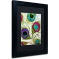thumbnail image 2 of Trademark Fine Art "Peacock Feathers I" Canvas Art by Color Bakery Black Matte, Black Frame, 2 of 4