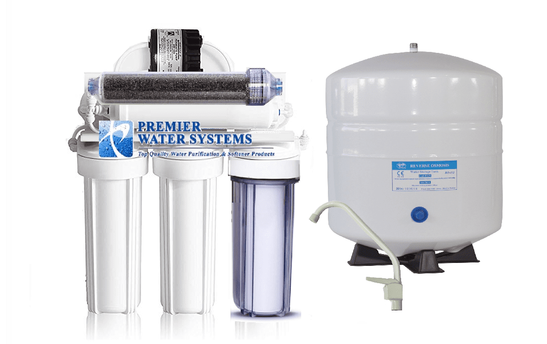 100 GPD 6 Stage Dual Outlet Use (Drinking & 0 PPM Aquarium Reef/Deionization) Reverse Osmosis