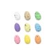 9Pcs Simulation Colorful Plastic Easter-Eggs Bright PlasticEggs