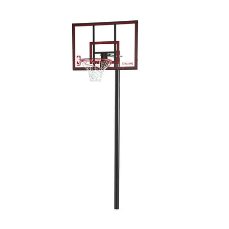 Spalding NBA 44" Polycarbonate Ratchet Lift In-Ground Hoop System