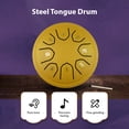 thumbnail image 4 of Percussion Instrument,Majors Friends Handpan Drum C Key Balmy Drum 8 Notes Drum 4 Friends Handpan Drum With Notes C With 4 Percussion Drum Percussion Portable Percussion 8 4 Steel Majors, 4 of 6