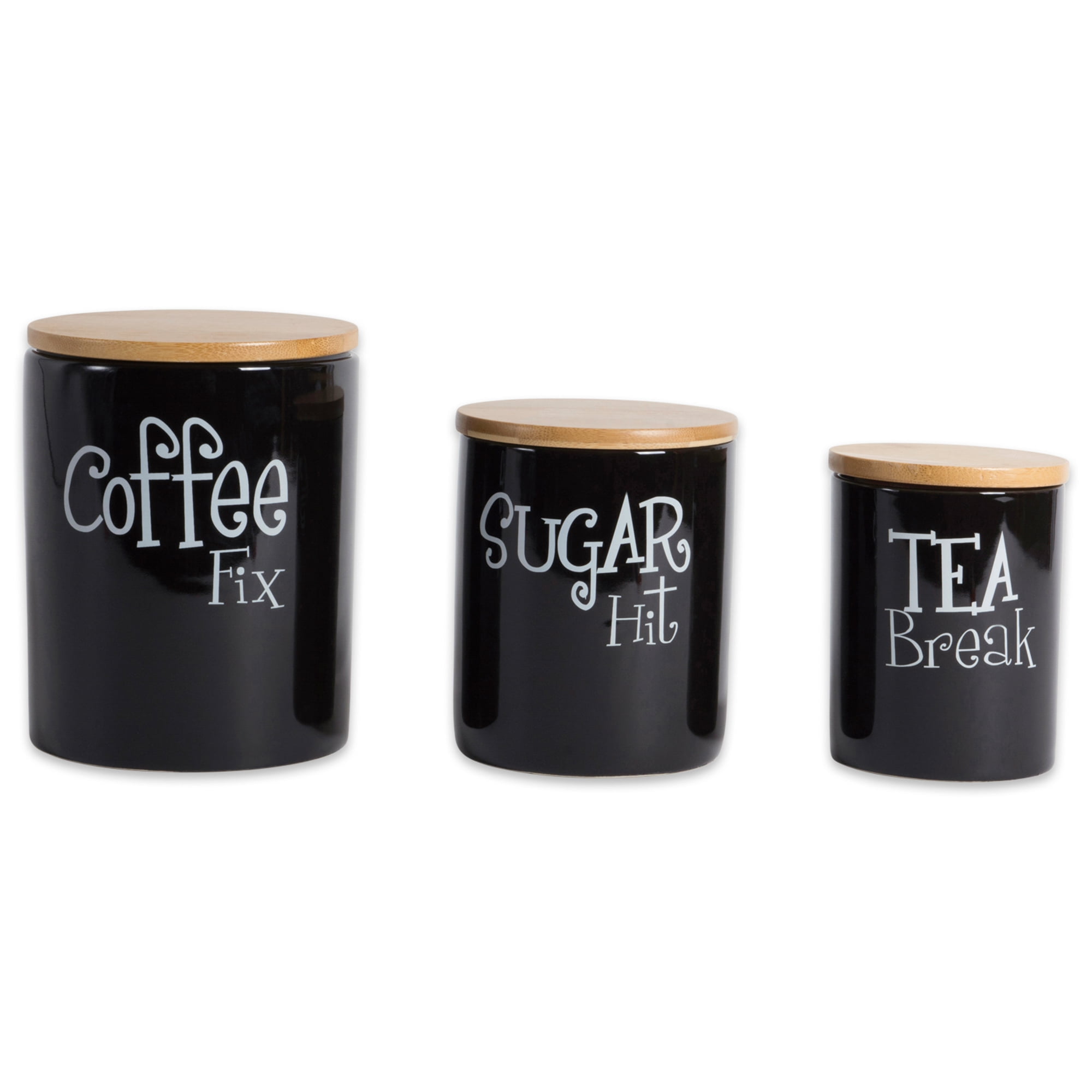 Juego De 3 Recipientes De Té, Azúcar, Café Rellenos Con Diaantes