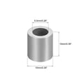 thumbnail image 3 of Unique Bargains 6.5mm 1/4-inch Cable Wire Rope Aluminum Sleeves Clip Crimping Loop 5pcs, 3 of 4