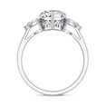 thumbnail image 2 of Rosec Jewels 2 Carat Lab Grown Diamond Heart Engagement Ring - EF-VS Quality Certified - Gift For Special Occasions, 925 Sterling Silver, US 4.00, 2 of 8