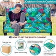 thumbnail image 5 of Qilloway Replacement Cushions for Swing, Waterproof Porch Swing Cushion, 2-3 Seat Outdoor Bench Cushion with Backrest for Patio Furniture Garden Porch Loveseat Glider Pad, 5 of 7