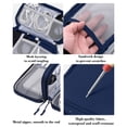 thumbnail image 5 of FastXmas Electronic Organizer, Portable Travel Double Layers Cable Storage Pouch with Compartment, Electronic Accessories Carry Case Waterproof All-in-One Storage Bag for Cord Charger Power Bank, 5 of 6