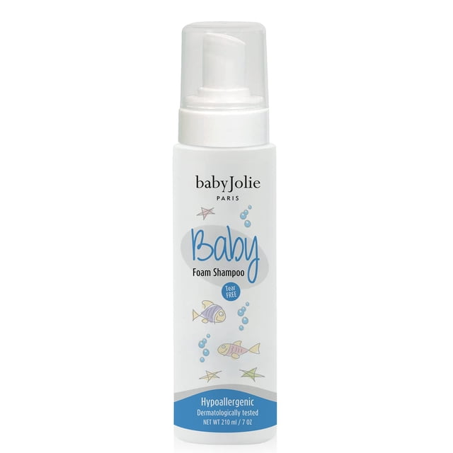 Champú en espuma para bebé Baby Jolie Paris 210 mL, sin lágrimas, costra láctea