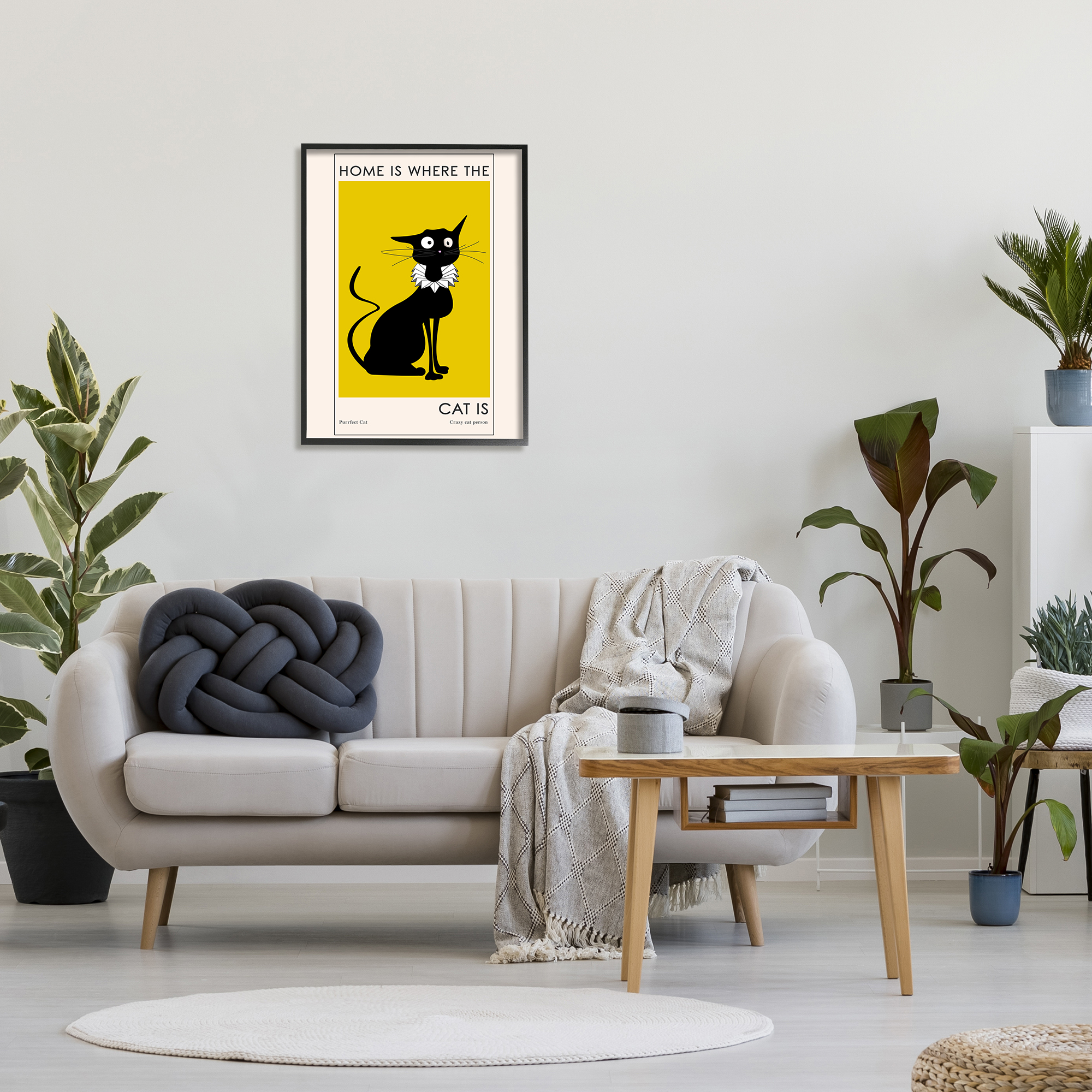 Stupell Industries Home's Where Cat Is Phrase Funny Fashion Feline, 24 x 30, Design by Ayse