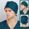 thumbnail image 3 of HEVIRGO Nurse Doctor Hat with Built-in Sweat-Absorbent Terry Cloth Dentist Cap with Adjustable Elastic Band for Salons Waiters Labs Vets Kitchens, 3 of 8