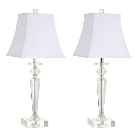 Harlow Crystal - Safavieh Harlow Crystal Table Lamp with CFL Bulb, Set of 2