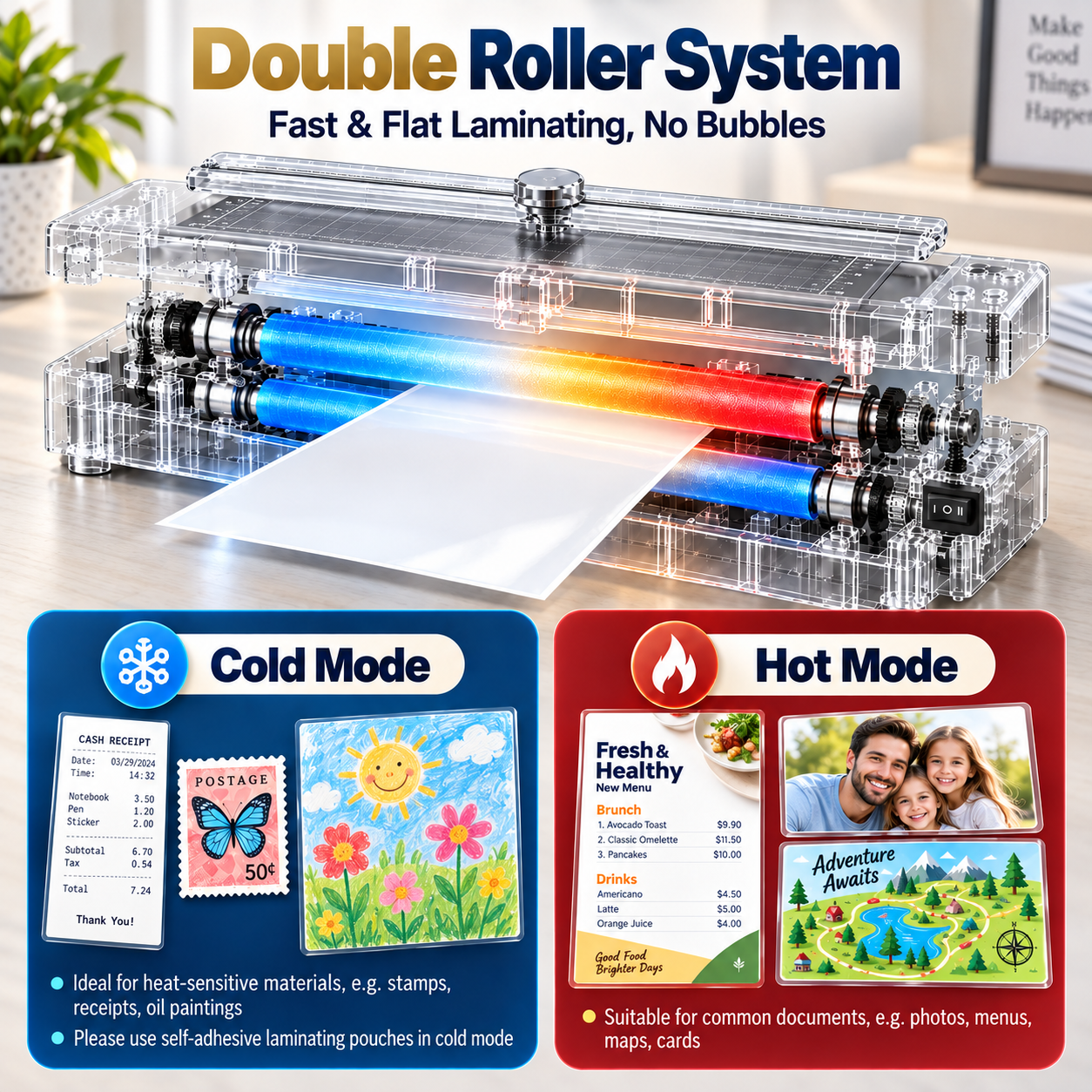 Crenova 13-Inch A3 Thermal Laminator with Hot and Cold Modes photo 6