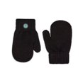 thumbnail image 6 of MeMoi Kids Cozy Rayon-Blend Basic Ribbed Knit Mittens (XS, Black), 6 of 6