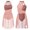 Apricot, variant on Aislor Womens Halter Neck Chiffon Leotard Dress Dancewear Lyrical Dance Costume