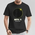thumbnail image 2 of Total Solar Eclipse Austin 2024 Texas T-Shirt – Celestial Event Graphic Tee for Men Women Kids, April 8 Path of Totality Design, Perfect Souvenir for Astronomy Fans and Eclipse , Size S, Color Black, 2 of 3
