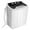 Black, variant on Costway 13lbs Portable Semi-Automatic Twin Tub Wash Machine W/ Built-In Drain Pump Grey