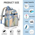 thumbnail image 6 of Boho Bohemia Pioneer Flower Art Backpack for School,Cute School Bag,Schoolbag with Adjustable Shoulder Straps & Padded Back,15.25"x11.5"x5.25", 6 of 6